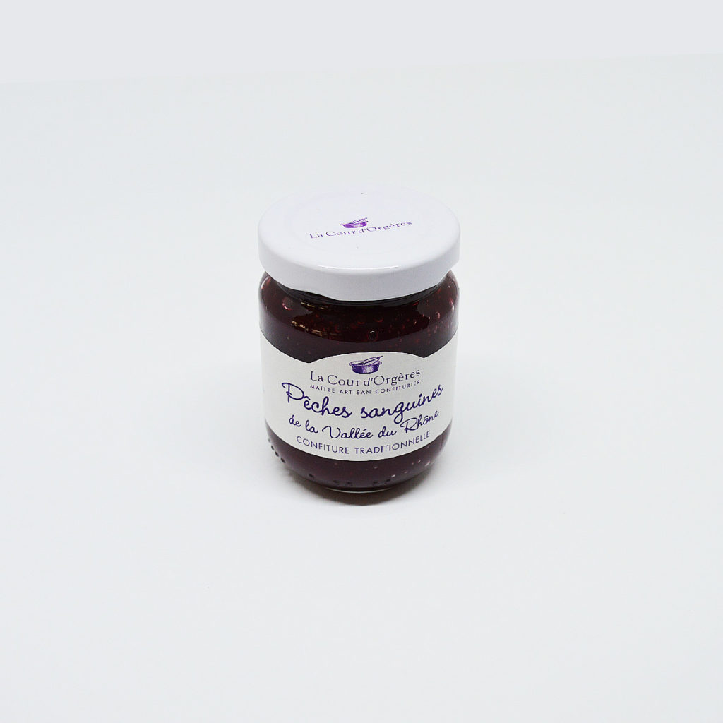 Confiture de la Cour Pêches sanguines 110g Le Fumoir de