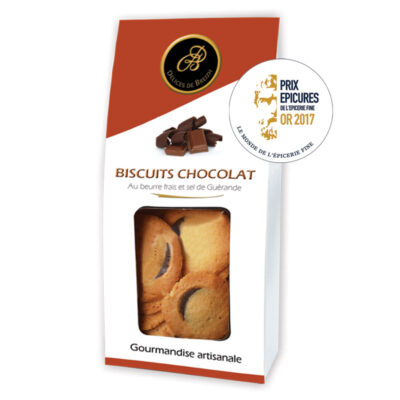 Le Fumoir de Saint- Cast présente les biscuits au Chocolat et beurre salé Délices de Breizh